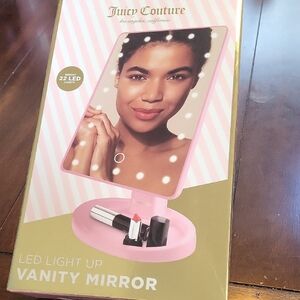 Juicy Couture Pink LED Vanity Mirror with 22 Light Bulbs